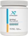 XYMOGEN OptiMag Plus Ασβέστιο - Μαγνήσιο σε σκόνη με μεγάλη γεύση με ασβέστιο για την υποστήριξη της ήρεμης συμπεριφοράς, υγιής διάθεση, υγιή οστά + μυϊκή λειτουργία - άρωμα αχλάδι, με Μαγνήσιο Malate (7.2 oz)