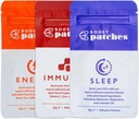 Energy Patches Variety Pack - Wellness Patch with Energy, b12, καφεΐνη και άλλα φυσικά συστατικά για την εστίαση, Όντας Ξύπνα, Topical Patches