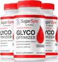 NutraRize (3 Pack) Sugar Sync Glyco Optimizer Κάψουλες, Επίσημη SugarSync Glyco Optimizer, Sugar Sync Joint Optimizer, Sugar Sync Gluc Cleanse Detox Formula, SugarSync Glycol Reviews (180 Κάψουλες)