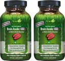 Irwin Naturals Brain Ξύπνα Max3 + Nitric Oxide Booster - 60 Liquid Soft-Gels, Πακέτο 2 - Υποστήριξη Εγκεφαλική Υγεία & Βελτιστοποίηση Απόδοση - 40 Σύνολο Υπηρεσίες
