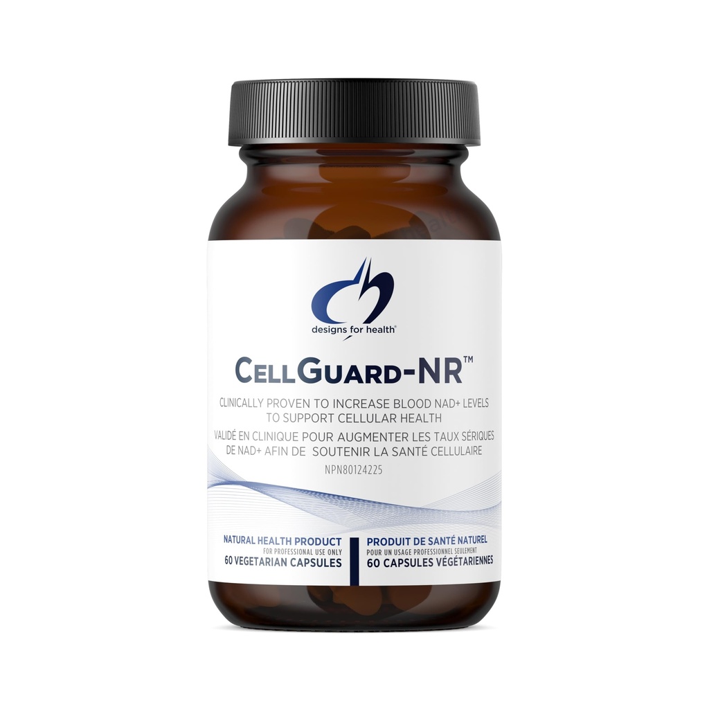 Σχέδια για την υγεία CellGuard-NR - NAD+ συμπλήρωμα - Νικοτιναμίδιο Χλωριούχο Ριβοζίδιο με ρεσβερατρόλη + Πτεροστίλμπενο για την υποστήριξη της κυτταρικής επισκευής & της υγιούς γήρανσης (60 κάψουλες Vegan)