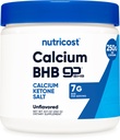 Nutricost Calcium BHB (250g) Άγευστο - Αλάτι κετόνης ασβεστίου - Μη Γλουτένη-GMO
