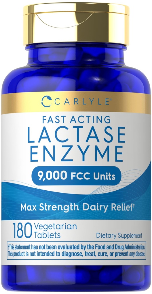 Carlyle Lactase Enzyme Pills 9000 FCC 