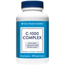 The Vitamin Shoppe C-1000 Complex 1.000MG, Αντιοξειδωτικό που υποστηρίζει την ανοσοποιητική & καρδιοαγγειακή υγεία (300 κάψουλες)