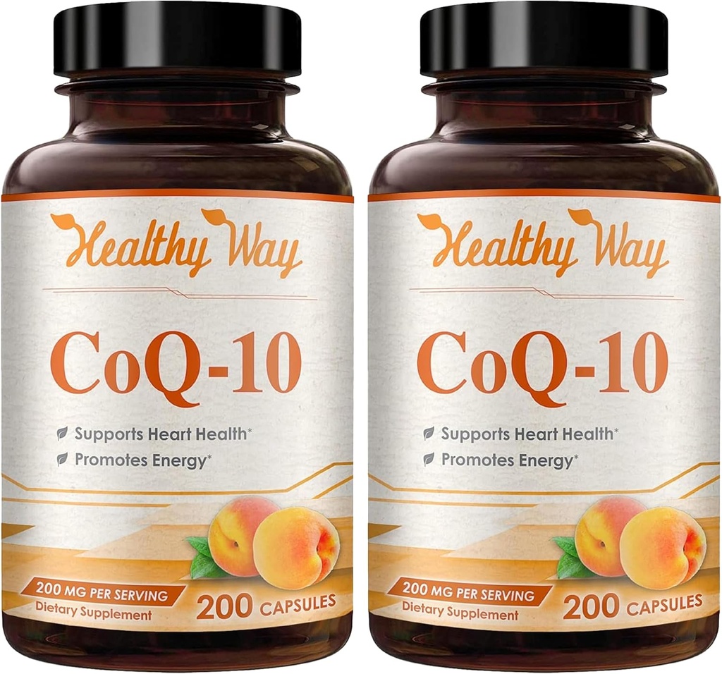 Συνένζυμο Q10 200mg CoQ10 συμπλήρωμα - Μία φορά ημερησίως Coq 10 200mg κάψουλες σκόνης για υγιή καρδιά Αντιοξειδωτικό και την ενεργειακή υποστήριξη - Μη-GMO Γρήγορη απορρόφηση Ubiquinone Q10 συνένζυμο (400 εξυπηρετούν)