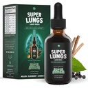 SuperBonsai Super Lungs Mullein σταγόνες – Herbal Lung Υποστήριξη Βάμμα με Mullein Leaf Extract Elderberry Reishi Marshmallow Root – Υποστηρίζει σαφή αναπνοή & ευεξία – 2 oz