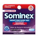 Δισκία Sominex Nighttime Sleep- Aid, Μέγιστη Φόρμουλα Δύναμης, Μία Δόση, Ποικιλία, 16 Αριθμός