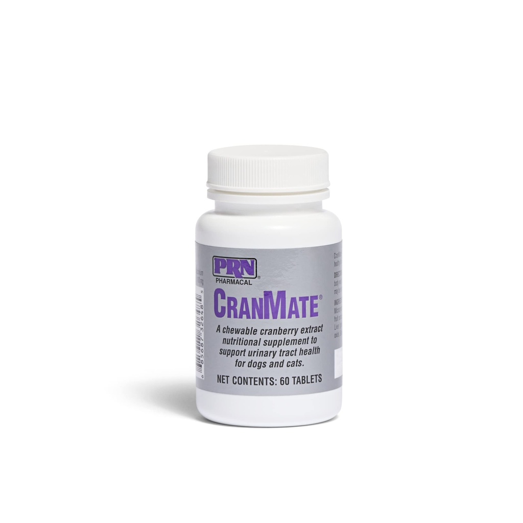PRN Pharmacical CranMate Cranberry Supplement - Chewable Cranberry Extract Συμπληρώματα διατροφής για σκύλους & γάτες - Cranberry Urinary Tract Health - 60 Chew Tabs