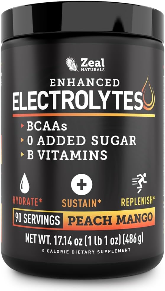 Zeal Naturals Ηλεκτρολυτικό Ποτό για την αποκατάσταση της σκόνης (90 Σερβίρει 
