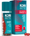 Kori Krill Oil Omega 3 Superior Absorption Oil Supplement, EPA & DHA, 600 mg, 60 Softgels
