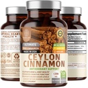 N1N Premium Ceylon Cinnamon 1200mg [100% Βιολογική Ceylon Cinnamon] Φυσικό συμπλήρωμα για την υποστήριξη της υγιεινής κυκλοφορίας, του εγκεφάλου και της κοινής λειτουργίας,120 Caps
