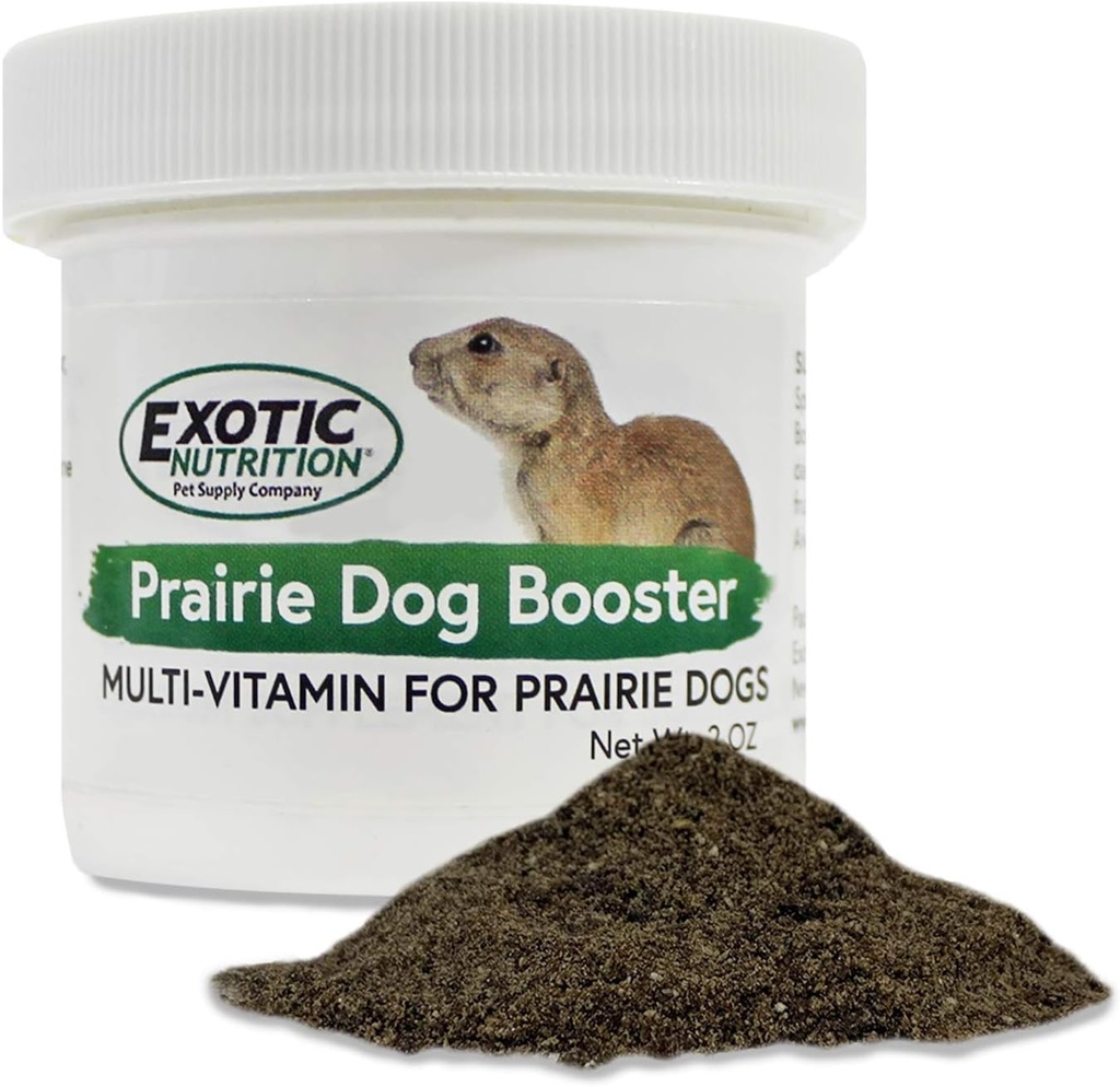 Exotic Nutrition Prairie Dog Booster (2 oz.) - Πλήρης πολυβιταμίνη - σε σκόνη Βιταμίνη & Ορυκτό συμπλήρωμα για Pet Prairie Dogs