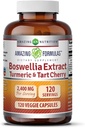 Amazing Formulas Boswellia Extract Turmeric and Tart Cherry 2400mg Veggie Capses 