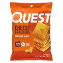 Quest Nutrition Cheese Crackers, Cheddar Blast, 10g Protein, 5g Net Carbs, 1g Sugar, Made with Real Cheese, 12 Packs (1.06 oz bags)