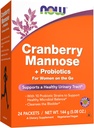 NOW Συμπληρώματα, Cranberry Mannose + Probiotics με ένα μείγμα 10 Probiotic Bacterial Strains, 24/Box