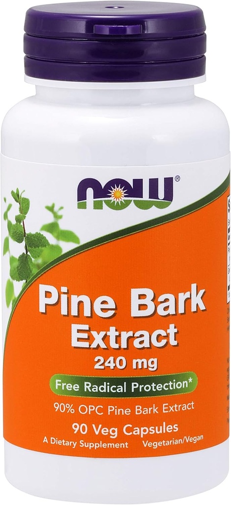 NOW Foods Pine Bark Extract 240 mg - 90 κάψουλες Veg