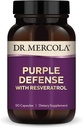 Dr. Mercola Purple Defense - High-Potency Antioxidant Support - with Grape Seed & Skin Extract - Supports Cardiovascular & Brain Health - 90 Capsules
