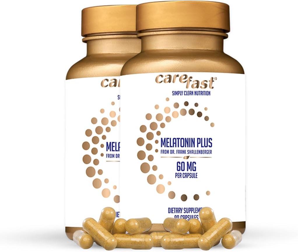Μελατονίνη Plus - Μελατονίνη 60mg με ψευδάργυρο & μαγνήσιο για καλύτερη απορρόφηση - για ολιστική ευεξία - 180 κάψουλες λαχανικών