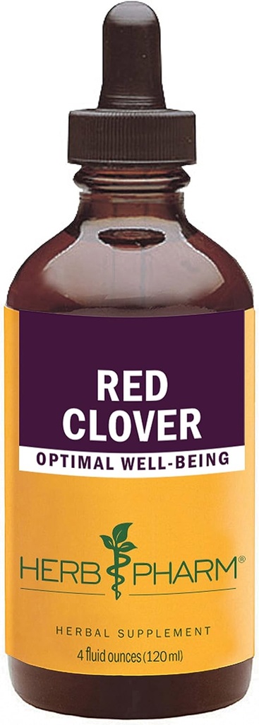 Herb Pharm Certified Organic Red Clover Liquid Extract - 4 Ounce