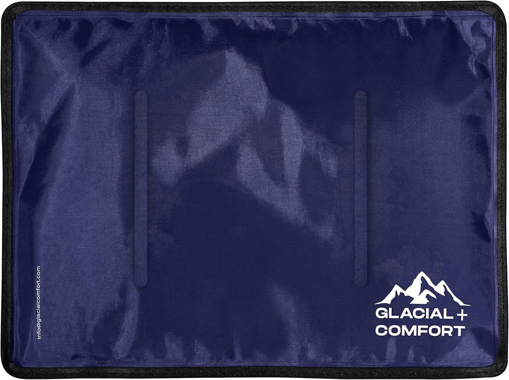 Παγωμένη Comfort Μεγάλο πακέτο πάγου Gel για τραυματισμούς Επαναχρησιμοποιήσιμο - (15" x 11") κρύες πλάκες για τον πόνο στην πλάτη, τον χίπ, το γόνατο, τους ώμους, τις μυϊκές στεφάνες, τη ημικρανία και την επιλόχεια αποκατάσταση, Flex Technology - Compression Pad.