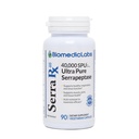 Serra- RX 40. 000 SPU Serrapeptase - Οξύ-ανθεκτικό Πρωτολυτικό Συστηματικό Ένζυμο, Μη ΓΤΟ, Χωρίς Γλουτένη, Vegan, 90 Veg Κάψουλες