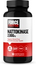 FORCE FACTOR Nattokinase 2000 FU, Nattokinase Supplement for Heart Health and Blood Pressure Health, Blood Circulation Pills, Non-GMO, Vegan, No Gelatin, 90 Vegetable Capsules