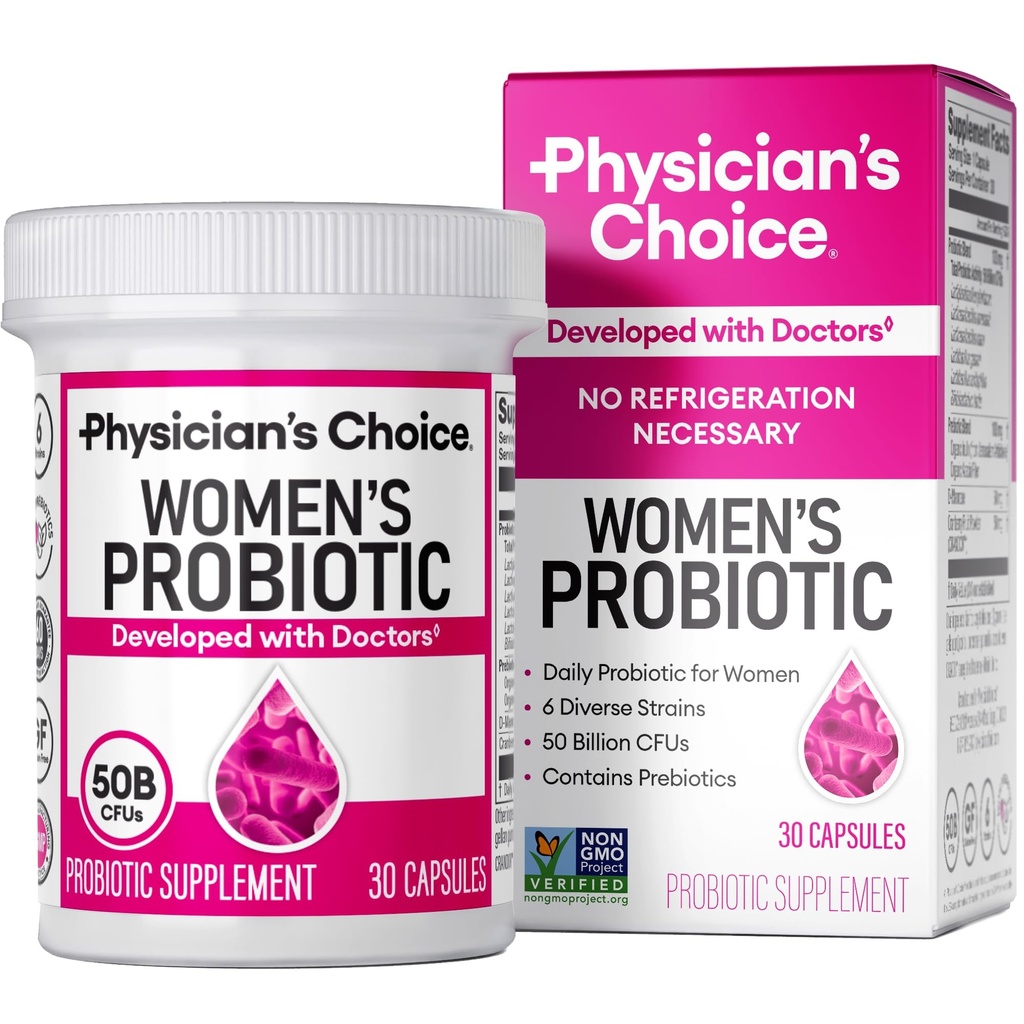 PH Balance, Digestive, UT, & Feminine Health - 50 δισεκατομμύρια CFU - 6 Μοναδικά στελέχη για τις γυναίκες - Βιολογικά Πρεβιοτικά, Cranberry Extract+ - Γυναίκες Προβιοτικά - 30 CT