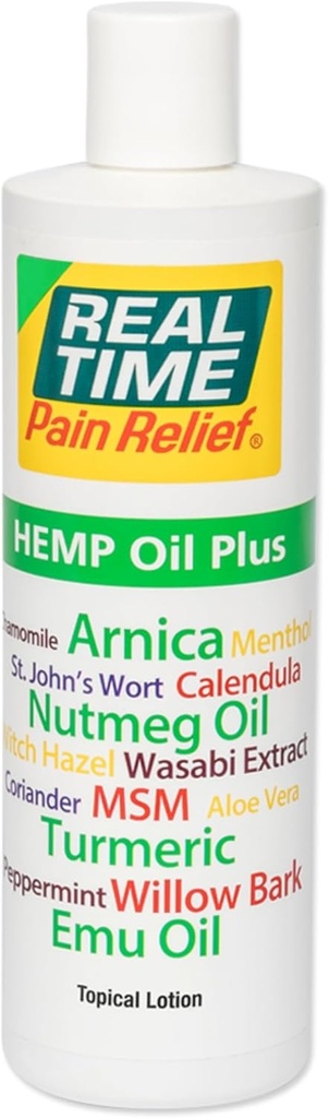 Real Time Pain Relief Hemp Oil Plus - Μπουκάλι 16oz 