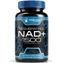 WELNESS LABSRX NAD συμπλήρωμα, 1500mg - USA Made Liposomal NAD+ Συμπλήρωμα με ρεσβερατρόλη, NAD Plus Boosting - Υποστήριξη Κυτταρική Υγεία, Σταματίνα & Υγιής γήρανση - Κάψουλες Ultra Strength