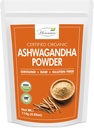 Organic Ashwagandha Powder| Resealable Zip Lock Pouch| Withania Somnifera from India| USDA Organic| Non-GMO| Pure & Natural Herbal Ashwagandha Powder| 114 Grams (4 OZ)