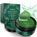 Tiepetly Κάτω από Μάσκες ματιών με Collagen, Πράσινο Τσάι Eye Patches για Σκοτεινούς Κύκλους και Puffy, Hydrating, Anti Wrinkle, 60 τμχ