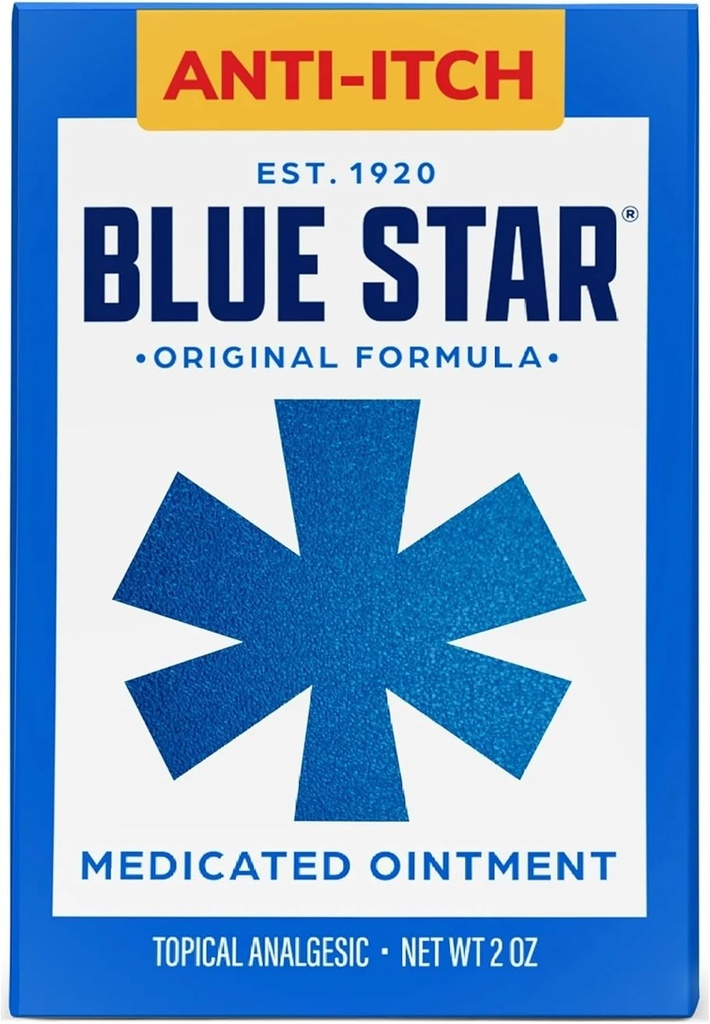 Blue Star Anti-Itch Medicated Ointment 2 oz (Packof 2) VJC#Re