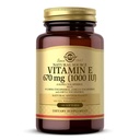 Solgar Vitamin E 670 mg (1000 IU), 180 Softgels - Φυσικό Αντιοξειδωτικό, Δερμάτινο & Ανοσοποιητικό Σύστημα Υποστήριξη - Φυσικώς-Πηγή Βιταμίνη E - Χωρίς γλουτένη, Χωρίς γαλακτοκομικά - 180 Σερβιέτες