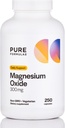 PureFormulas Μαγνήσιο Οξείδιο 300 mg – Υγιής Καρδιά, Χαλάρωση, Ανοσολογική Υποστήριξη, Κάψουλες Χορτοφαγικής Μη ΓΤΟ – 250 Count