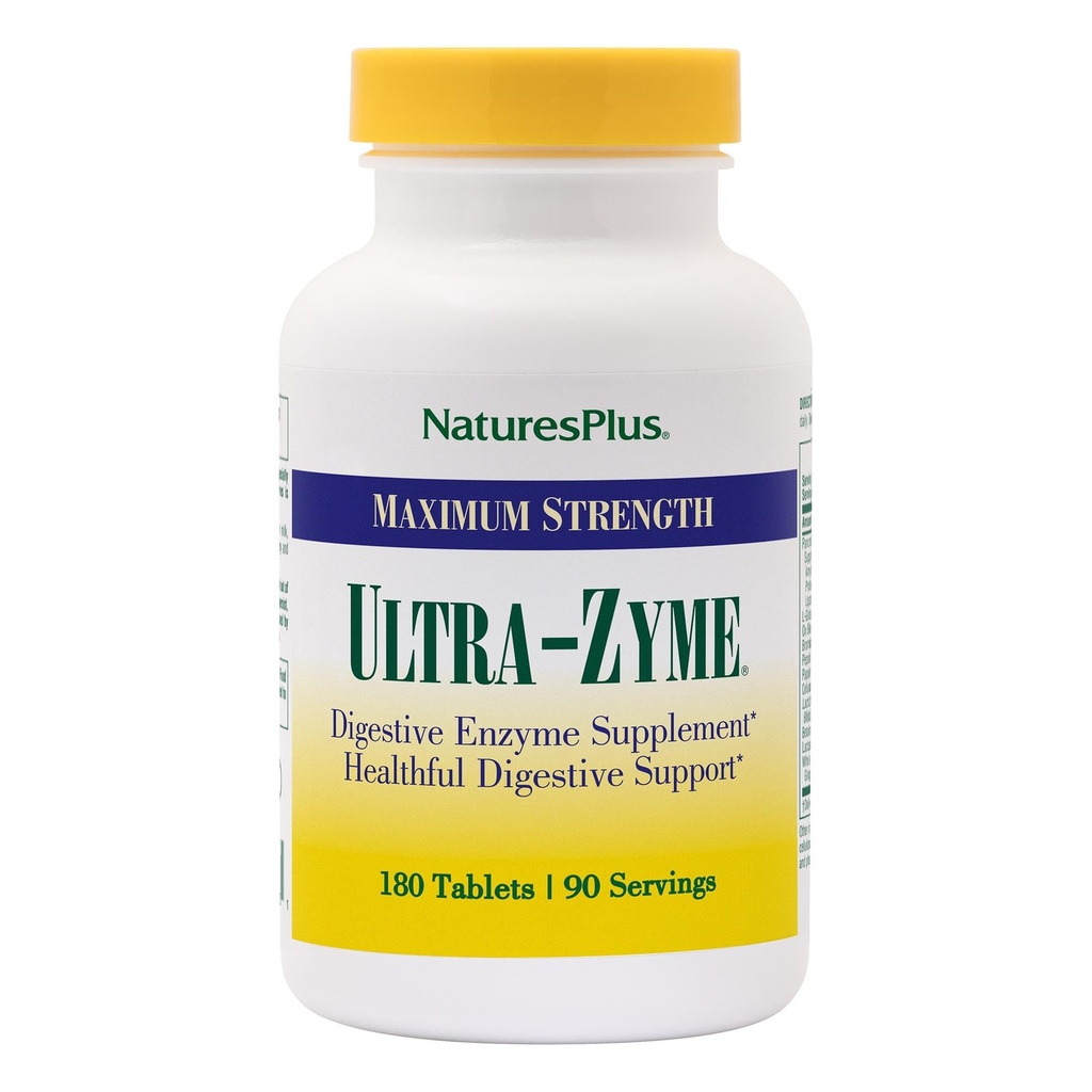 NaturesPlus Ultra- Zyme - 180 δισκία - Συμπλήρωμα Ανοσοποιητικού Ενζύμου Μέγιστης Δύναμης - 90 Σερβιέτες