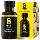 Beard Club - Γενεαλογικός ορός ανάπτυξης με φυσικό κάστορα, καρύδα και αβοκάντο για να αυξηθεί ένα Thicker, Fuller Beard, Συμπληρώστε Patches και να τονώσει την υγιή ανάπτυξη των μαλλιών προσώπου