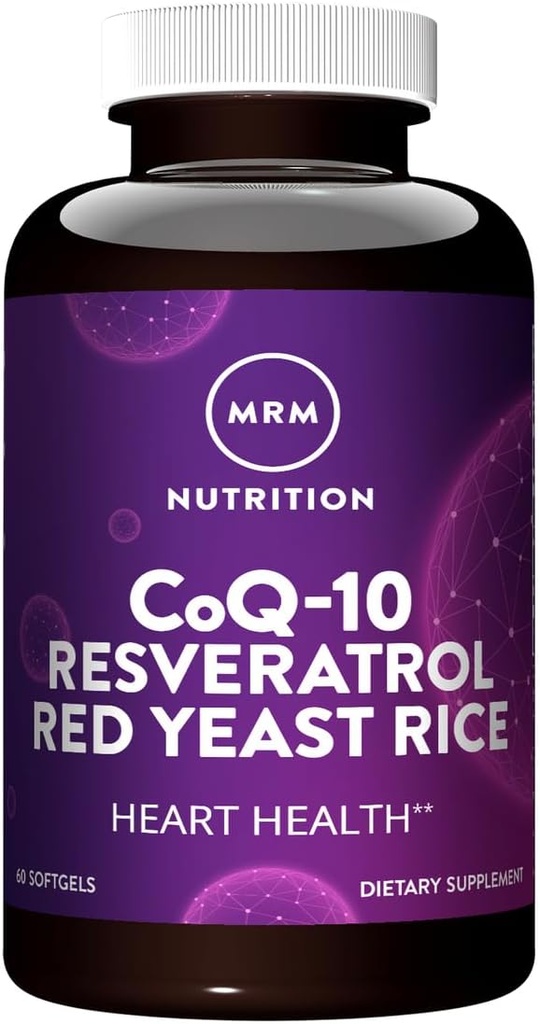 MRM Διατροφή CoQ-10 Resveratrol Red Yeast Rice 