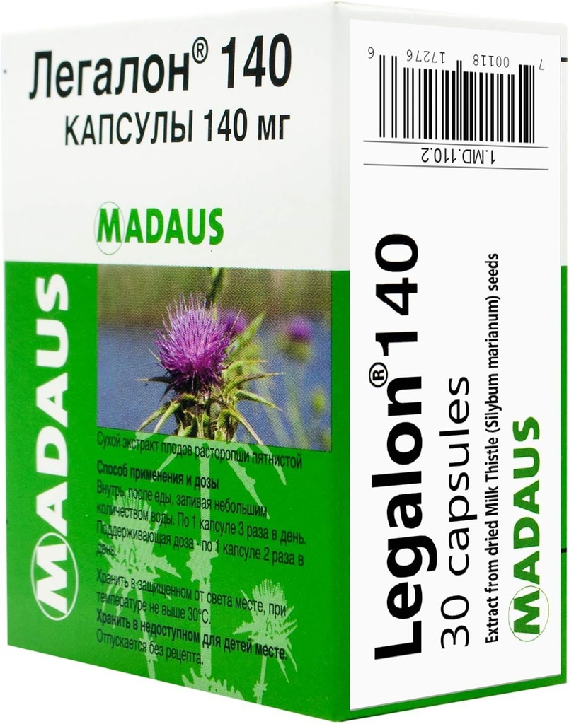 30 capsules 140mg (Milk Thistle Extract)