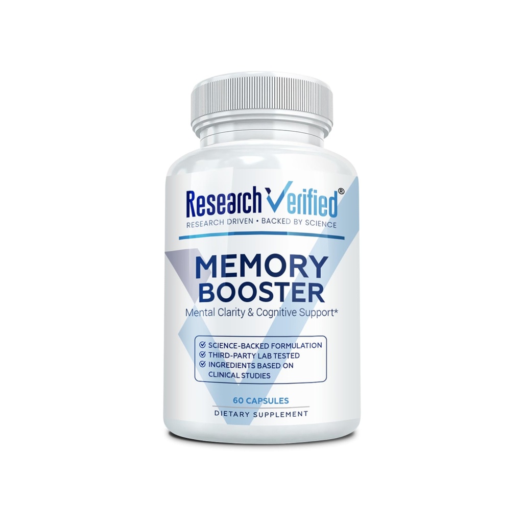 Έρευνα Επαληθευμένο Αναμνηστικό Μνήμης - Nootropic Supplement - Enhance Cognition and Memory - Lion’s Mane, Ginkgo Biloba, BioPerine - 60 Κάψουλες - Μη ΓΤΟ - Made in The USA