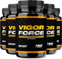 (5 Πακέτο) Δύναμη Σύγκλισης για τους άνδρες, Vigor Force Υψηλής Απόδοσης Φόρμουλα, Επίσημη Δύναμη Σύγκλισης Αρσενικά Χάπια 8.50, Premium Συστατικά για τη μέγιστη αποτελεσματικότητα, Vigor Forced Forced δύναμη (300 κάψουλες)