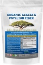 Acacia & Psyllium Husk Fiber Powder 2 Βιολογικά Διαλυτά Fiber Digestive Restoring Gut Nutrients. Βιολογικό Psyllium Husk & οργανική σκόνη Acacia IBS, Leaky Gut 1.5 Ibs (24oz)