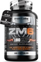 Iron Labs ZM6 – 3μηνη προσφορά – Συμπλήρωμα ασπαρτικού μαγνησίου ψευδάργυρου – 180 κάψουλες χορτοφάγων – Συμπληρώματα μαγνησίου και ψευδαργύρου για άνδρες και γυναίκες