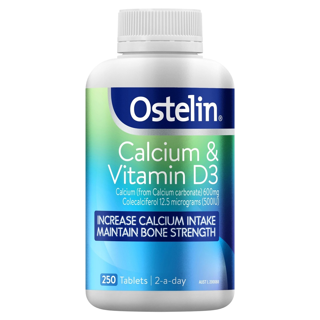Ostelin Vitamin D Plus Calcium x 250 Tablets