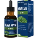 Kava Kava Root Extract σταγόνες για την υποστήριξη ηρεμίας και χαλάρωσης, φυσικό βοτανικό μείγμα συμπλήρωμα βαφής για καλύτερη υποστήριξη ύπνου με βαλεριάνα ρίζα, βάλσαμο λεμόνι και χαμομήλι. 2oz