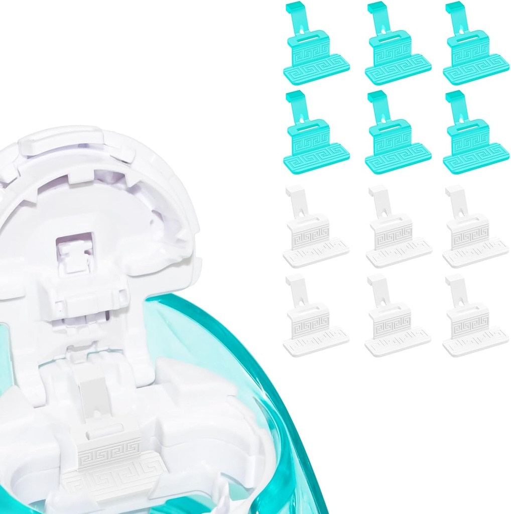 FireAnt Salt Pads Silicone ξαναγεμίζει Συμβατό με Navage Nasal Care, Reuseable Αξεσουάρ αντικατάστασης με ορό, Easy Operation (12 Pack - Λευκό 6 + Μπλε 6)