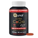 Qunol Ultra CoQ10 100mg Softgels- 3x Καλύτερη Απορρόφηση, Αντιοξειδωτικό για την Καρδιά Υγεία & Ενέργεια Παραγωγή, Συνένζυμο Q10 Βιταμίνες και Συμπληρώματα, 3 Μήνες Προμήθεια, 90 Μέτρα