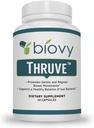 Thruve Long-Term Constipation Relief Supplement - Probiotics, Prebiotics, Natural Laxatives and Fiber All in Easy to Swallow Capsules - Best Herbal Laxative Supplement for Constipation - 60 Pills