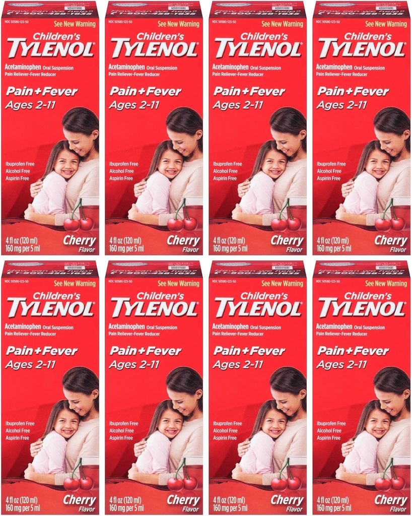 Tylenol Chld Cherry Liq Μέγεθος 4z Tylenol Παιδική Cherry Blast στοματική αναστολή