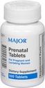 MAJOR Prenatal Tablets for Pregnant and Lactating Women - Dietary Supplement - 100 Count
