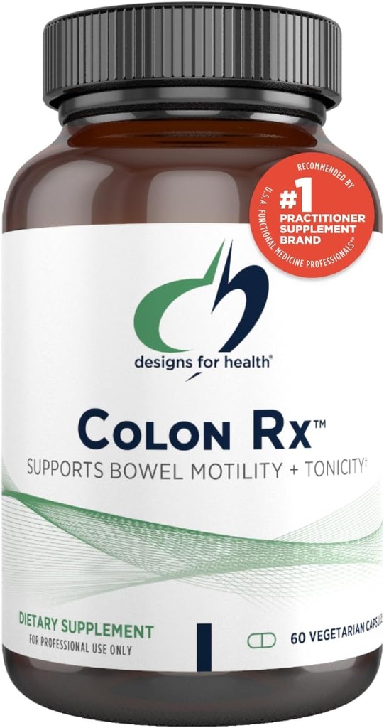 Designs for Health Colon Rx - Μαγνήσιο Υδροξείδιο + Triphala to Support Bowel Motility in These with Occasional Constipation - Μη ΓΤΟ συμπλήρωμα βοτάνων (60 κάψουλες)